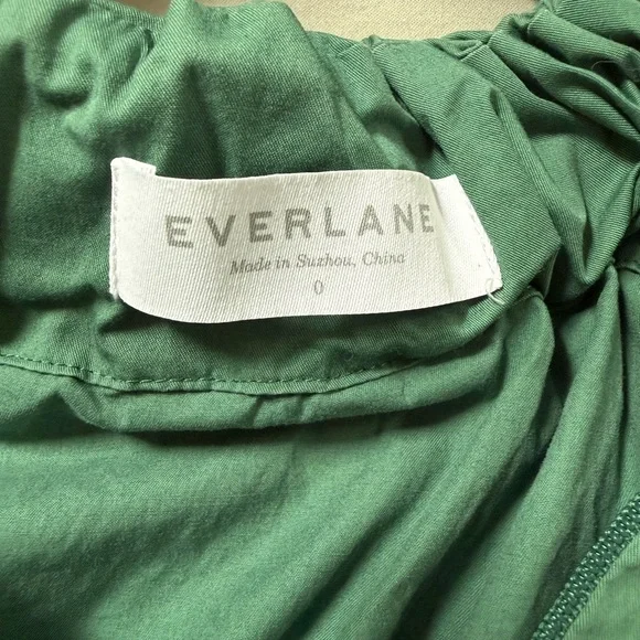 Green Midi Dress Size 0 Cross Back Sleeveless Cotton - Picture 5 of 8